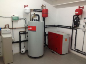 Central heating installation