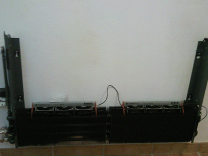 Low temperature radiators without cover  for air to water heat pumps